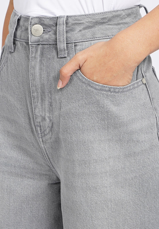 Wide Leg Denim Pants