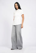 Wide Leg Denim Pants