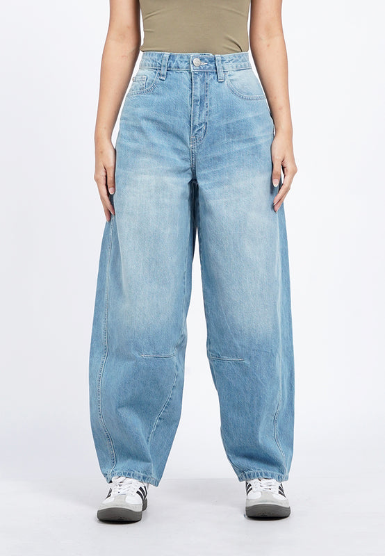 Barrel Denim Pants