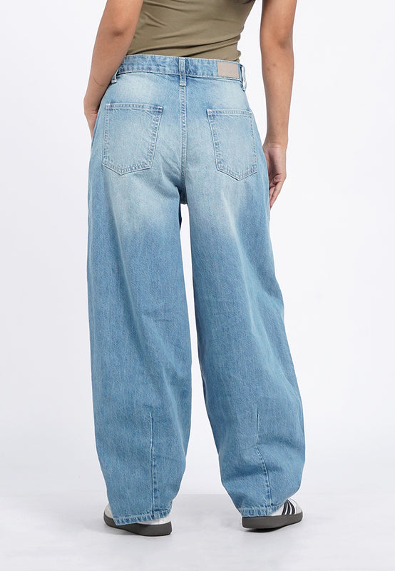 Barrel Denim Pants