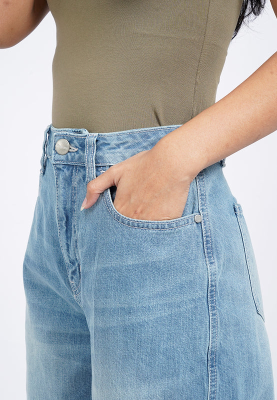 Barrel Denim Pants
