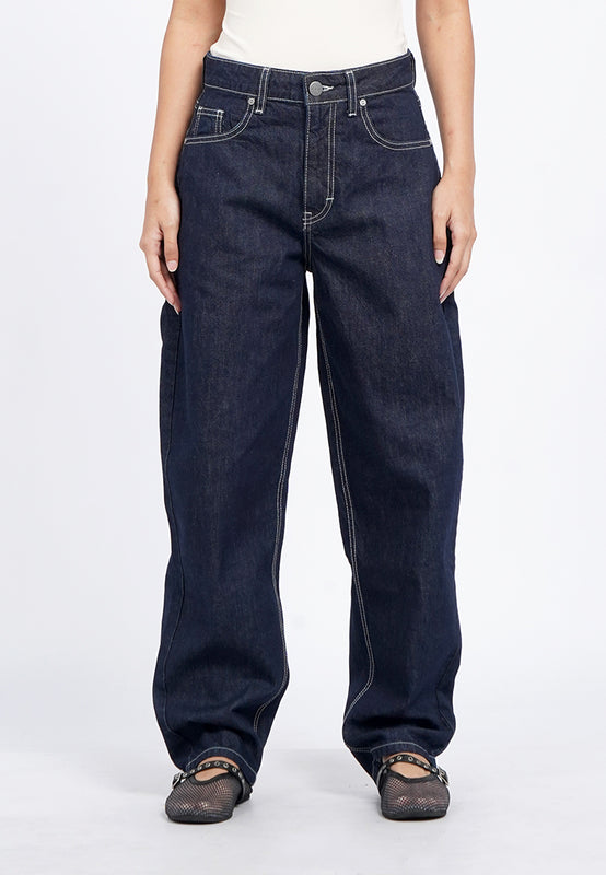 Barrel Denim Pants