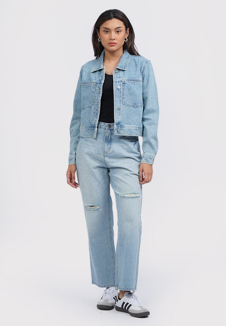 Trucker Denim Jacket Lt. Blue