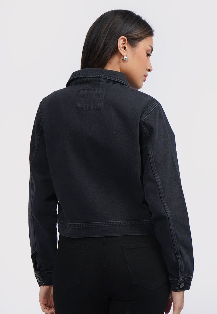 Trucker Denim Jacket Dark Grey