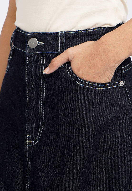 Maxi Baloon Denim Skirt