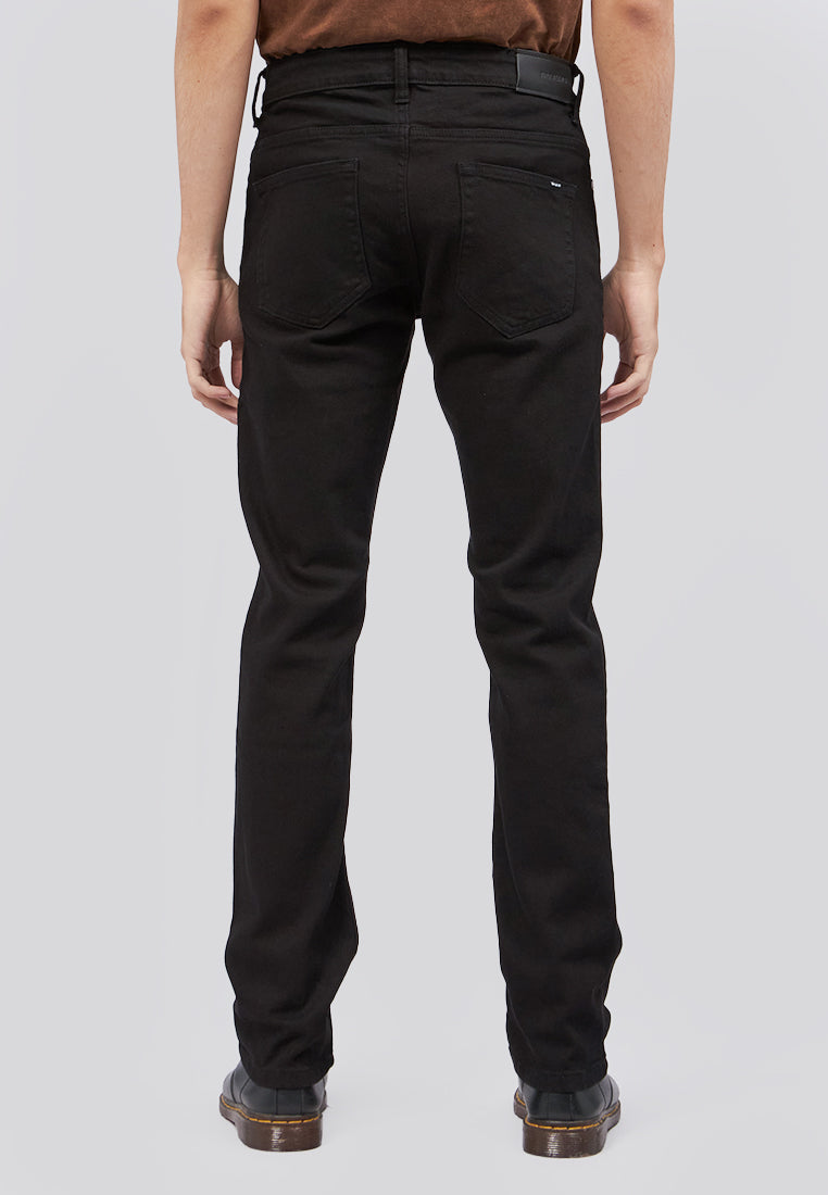 Slim Fit Denim Pants Black