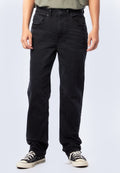 Men Regular Denim Pants Dark Grey
