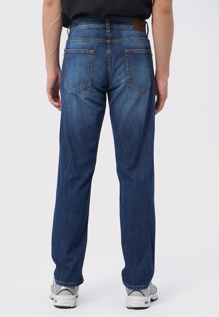 Men Regular Basic Denim Pants