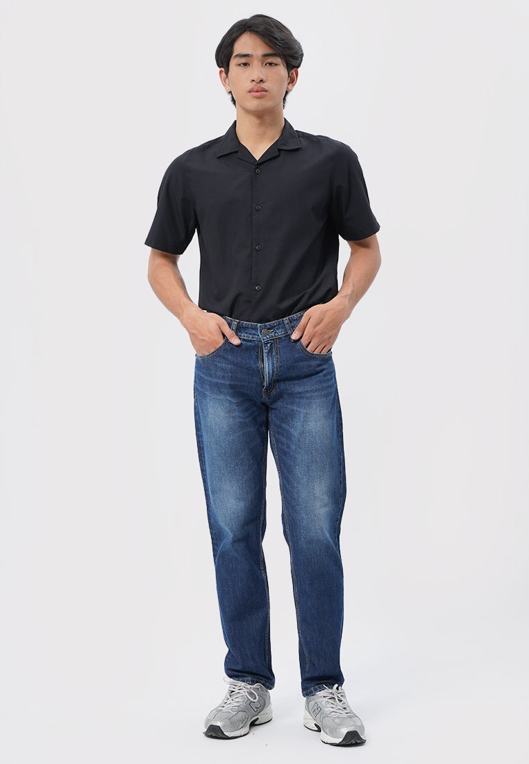 Men Regular Basic Denim Pants