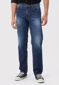 Regular Denim Pants Dark Blue