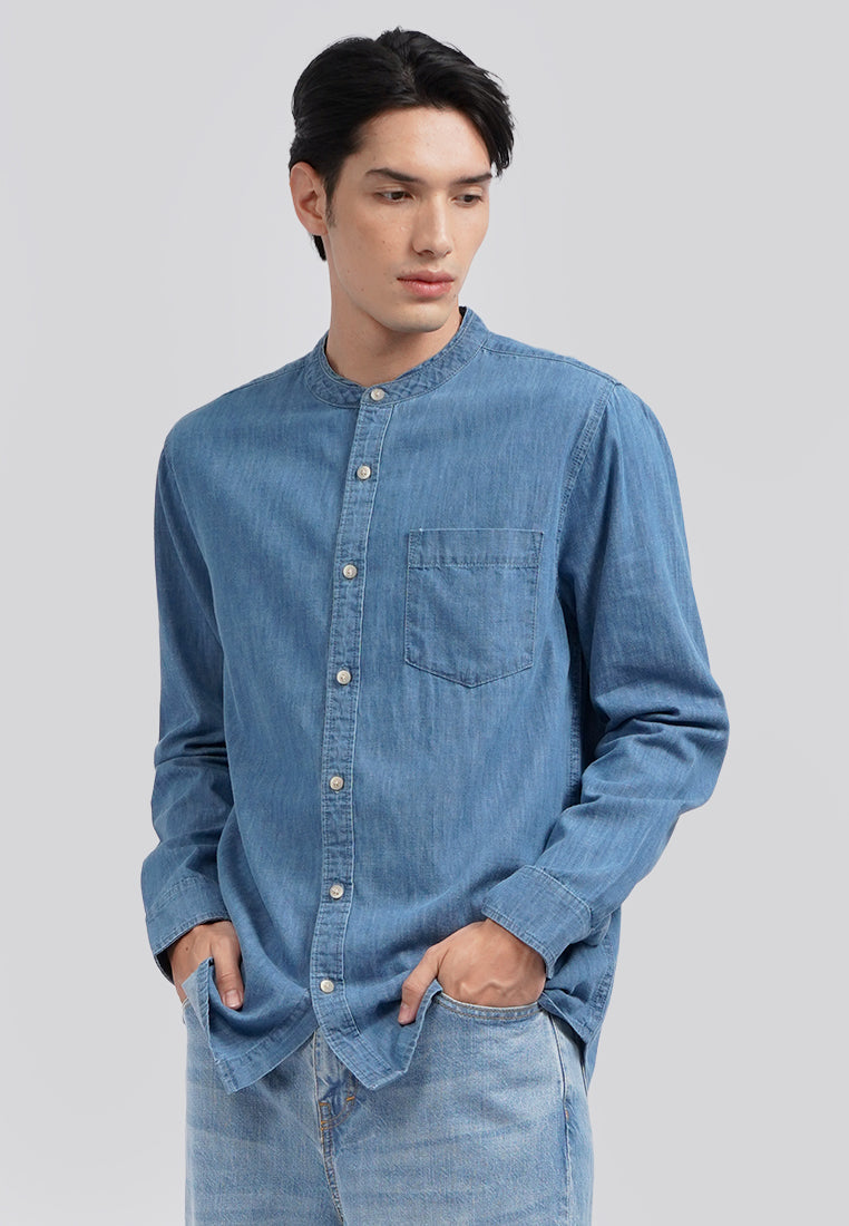 Regular Denim Koko Shirt Med Blue