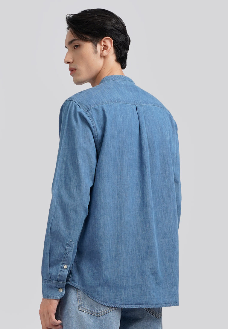Regular Denim Koko Shirt Med Blue
