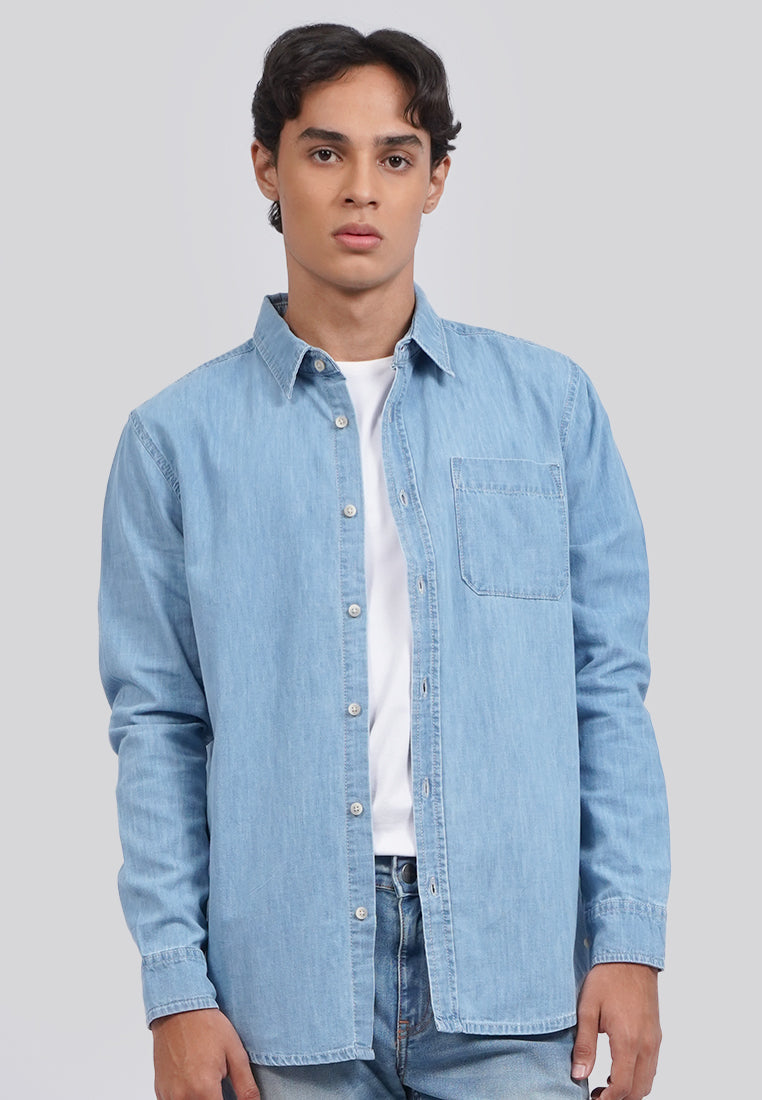 Overdyed Regular Denim Shirt