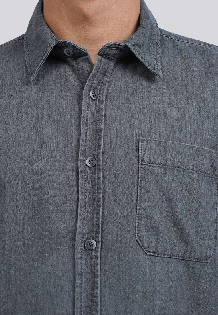 Overdyed Regular Denim Shirt