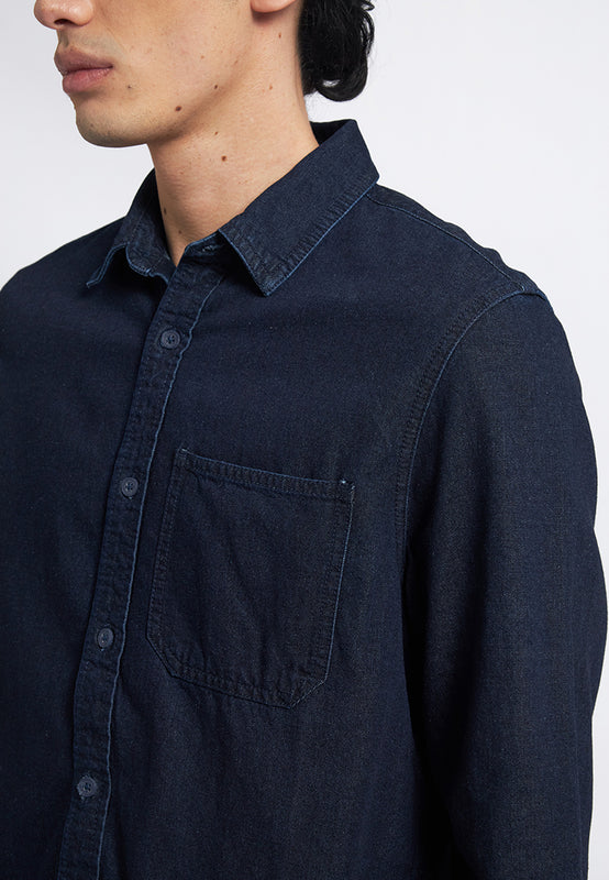 Regular Fit Long Sleeve Denim Shirt