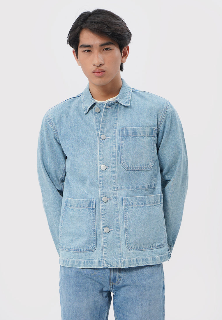 Regular Denim Jacket Light Blue