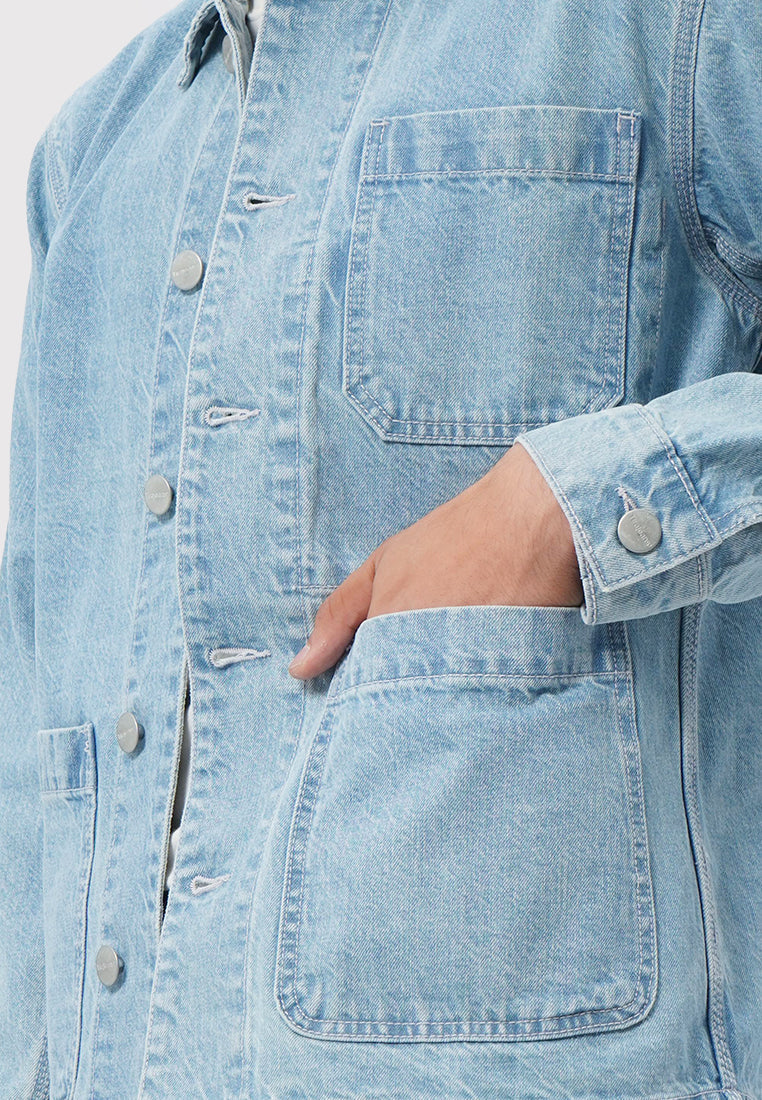 Regular Denim Jacket Light Blue