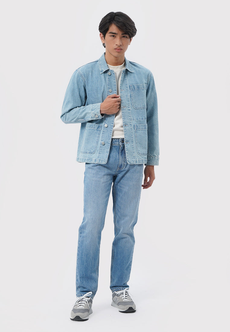 Regular Denim Jacket Light Blue