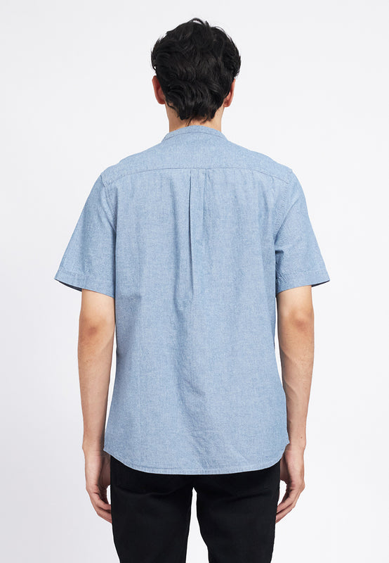 Regular Fit Short Sleeve Denim Shirt