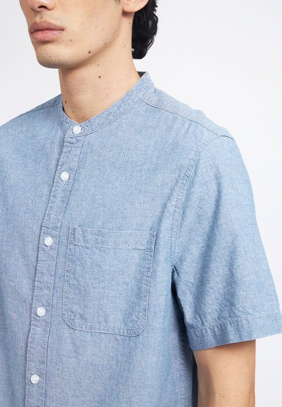 Regular Fit Short Sleeve Denim Shirt