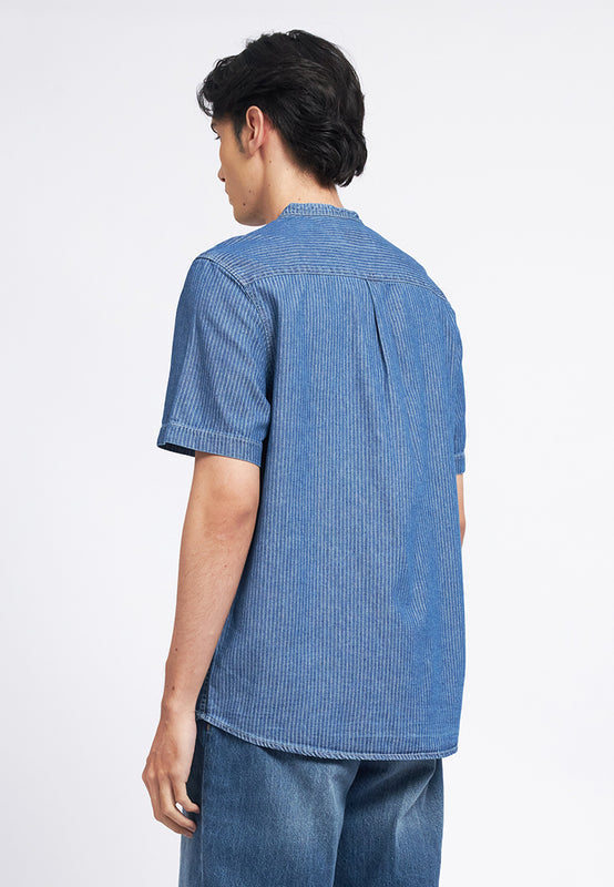 Regular Fit Short Sleeve Denim Shirt