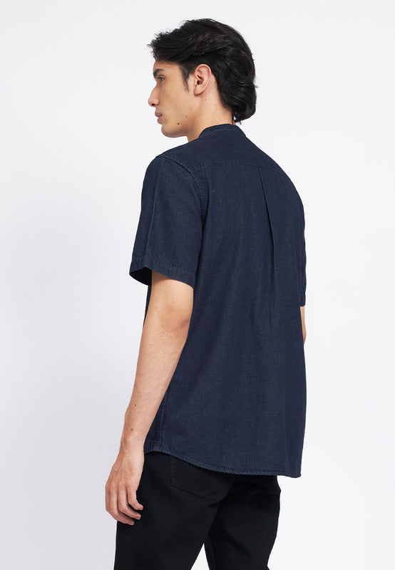 Regular Fit Short Sleeve Denim Shirt