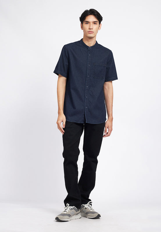 Regular Fit Short Sleeve Denim Shirt