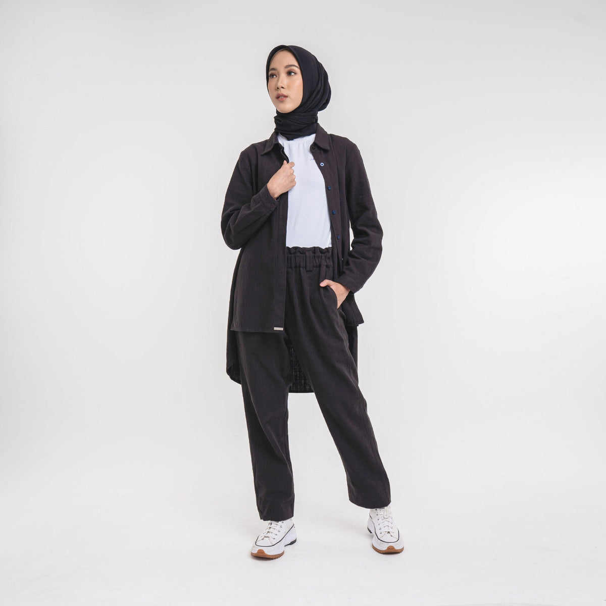 Hi-Low Shirt Black