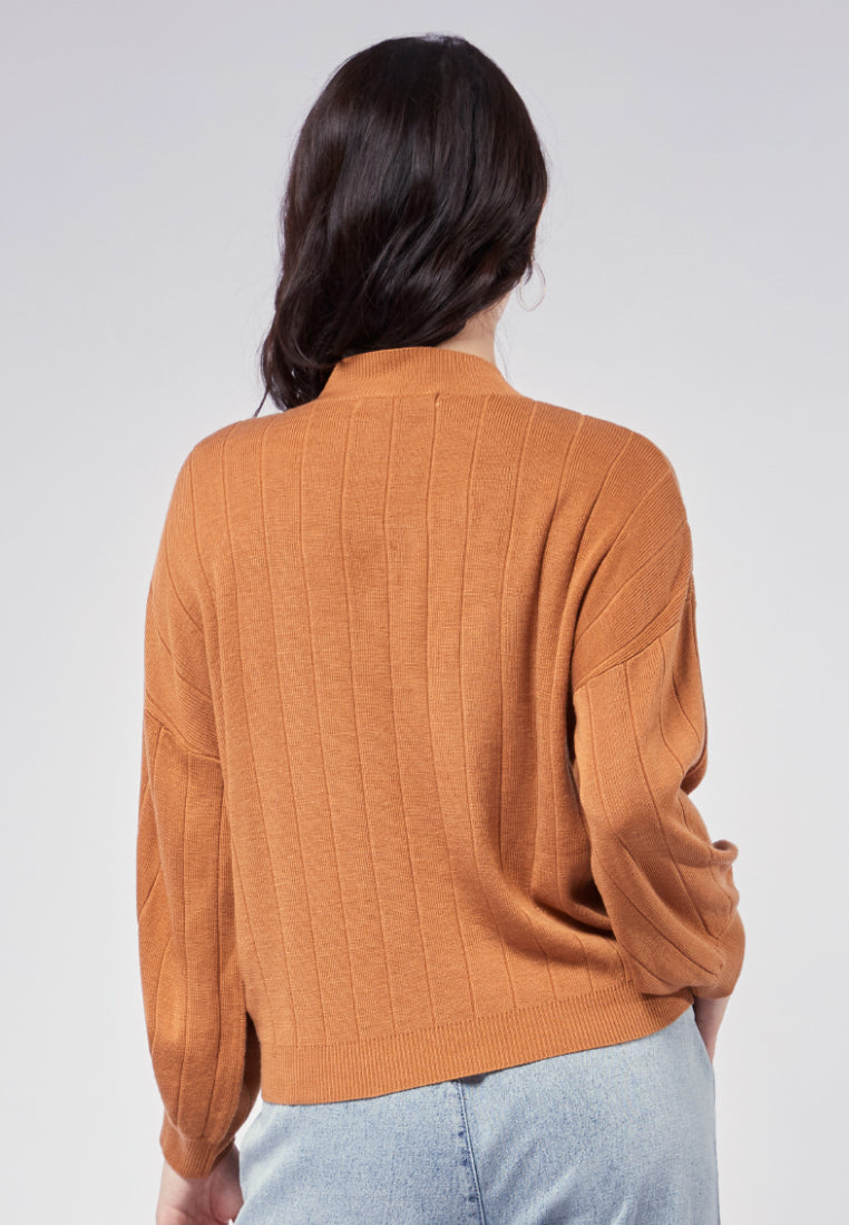 Mock Neck Long Sleeve Top