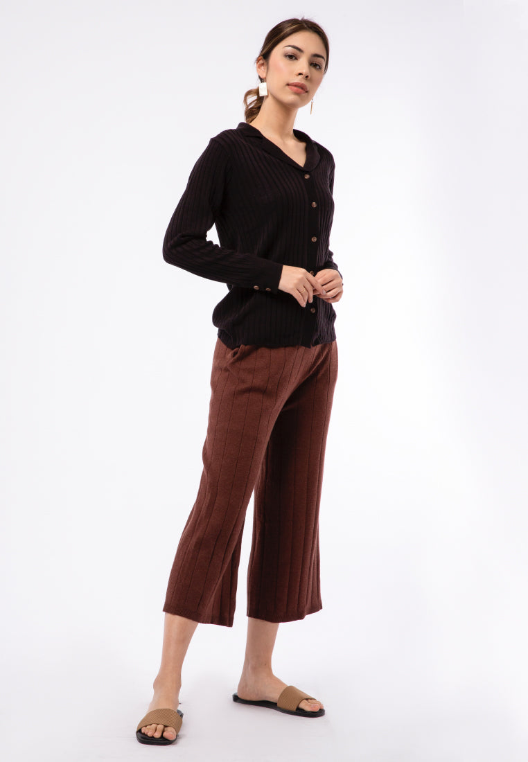 Long Sleeve Knit Blouse