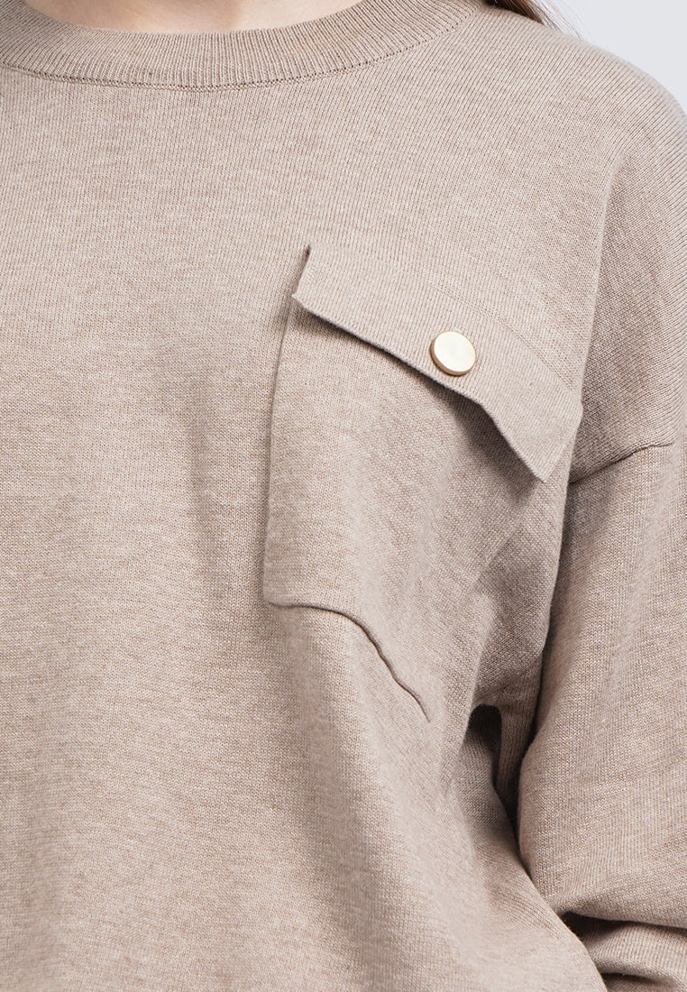 Loose Top with Front Pocket