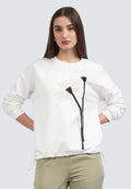 Patch Details Long Sleeve Top