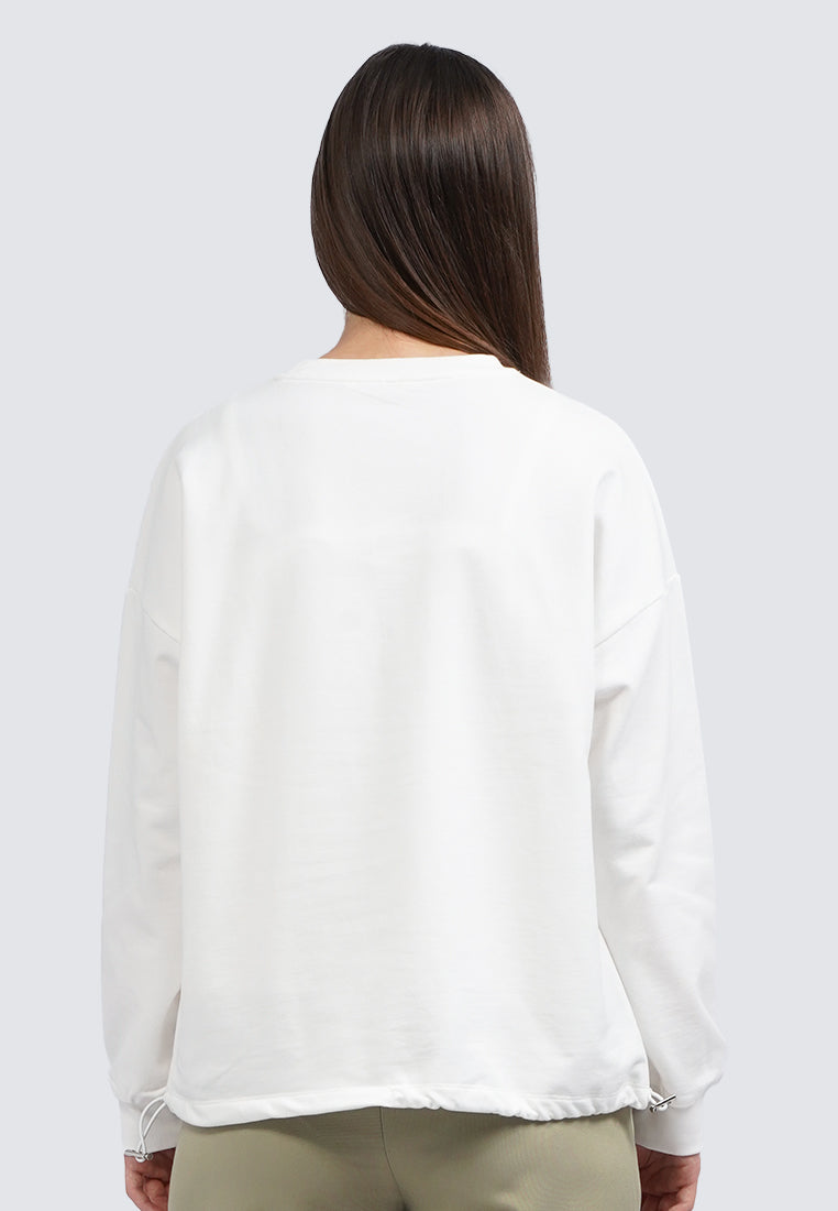 Patch Details Long Sleeve Top