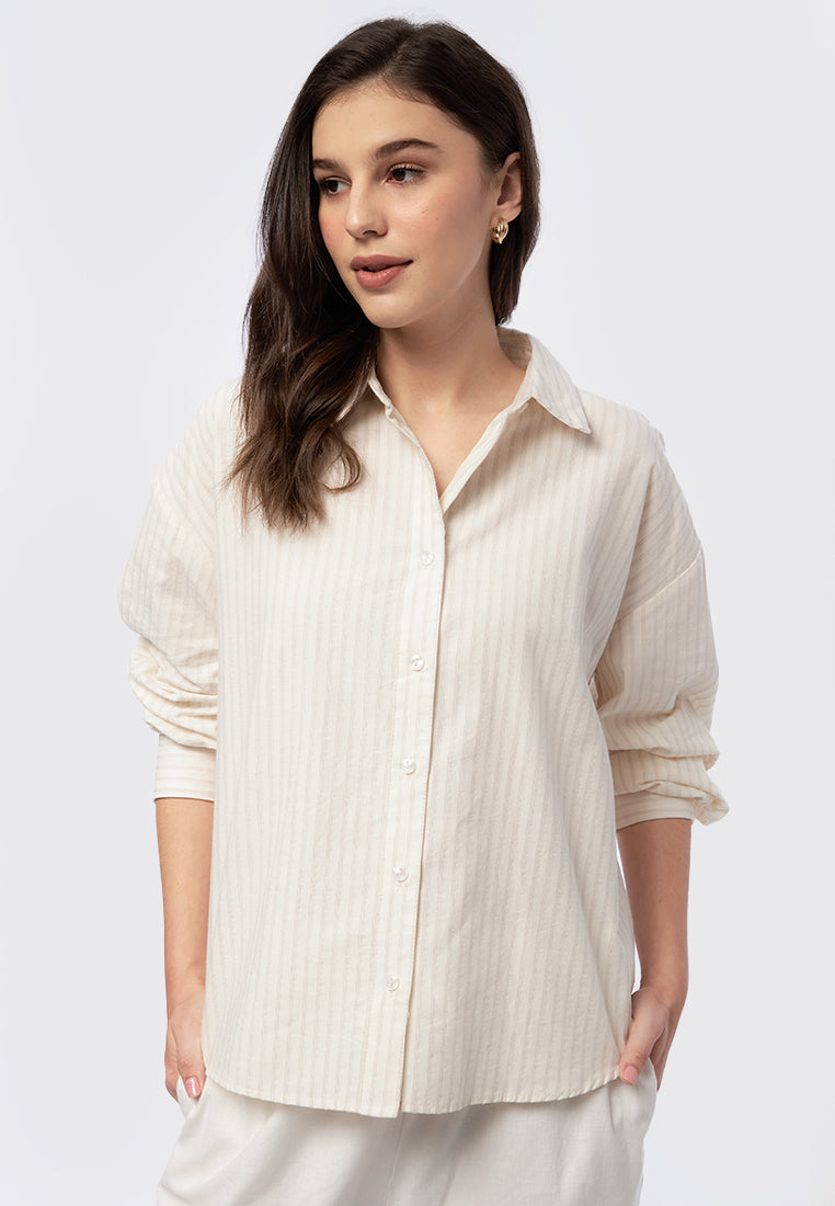 Long Sleeve Stripes Shirt