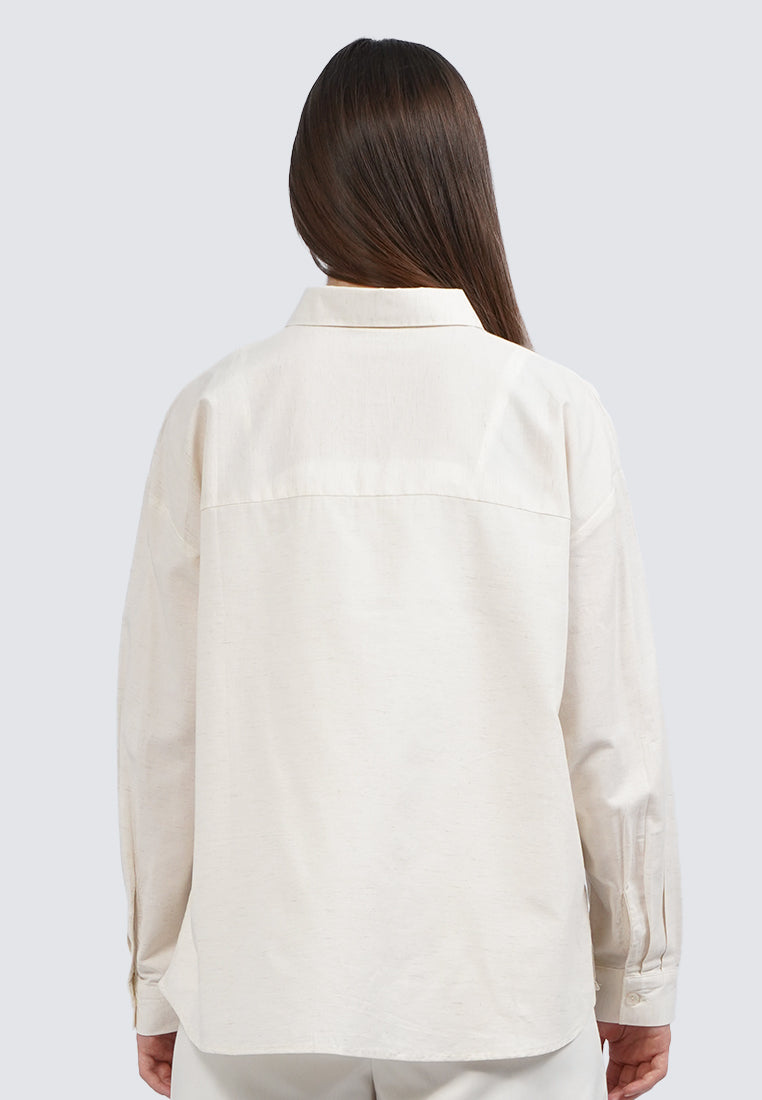 Embroidered Long Sleeve Blouse