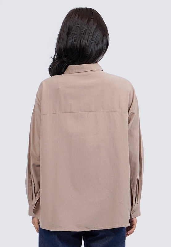 Embroidered Long Sleeve Blouse