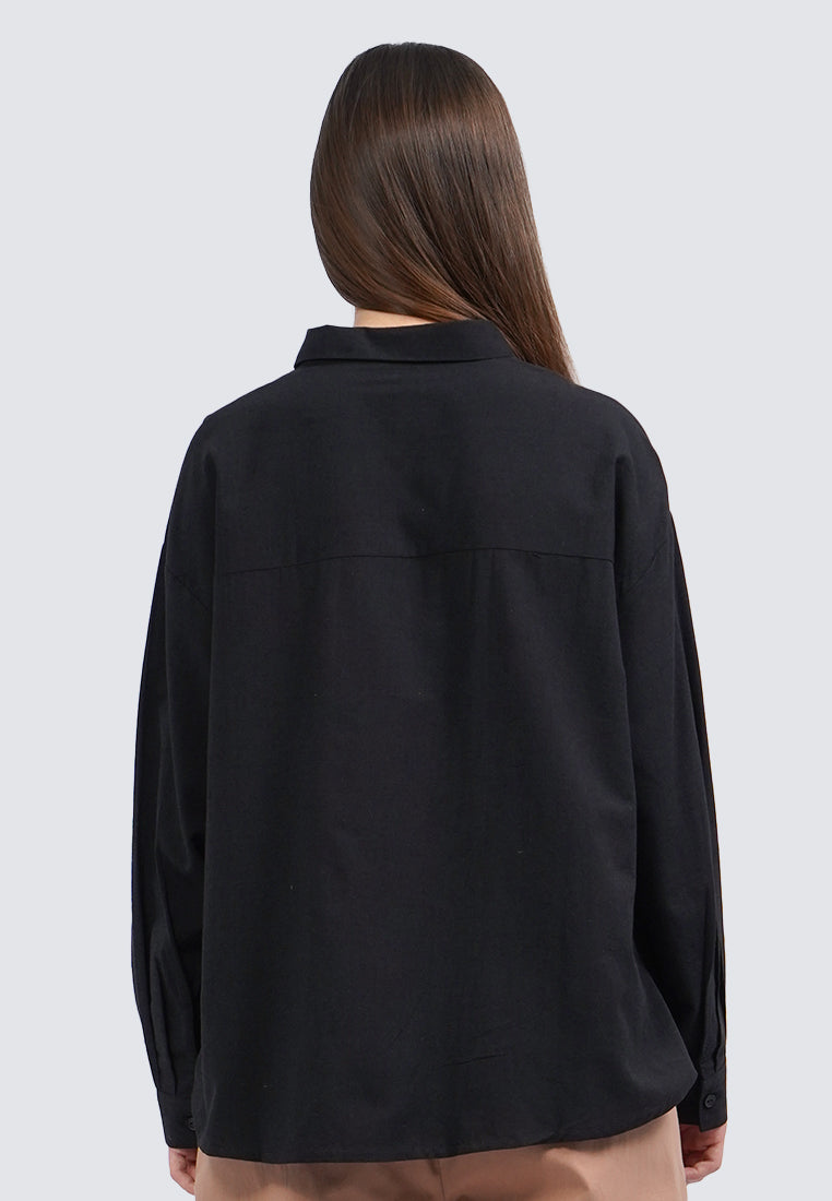 Embroidered Long Sleeve Blouse