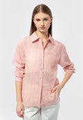Long Sleeve Nylon Blouse