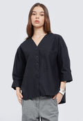 V-Neck 3/4 Sleeve Blouse