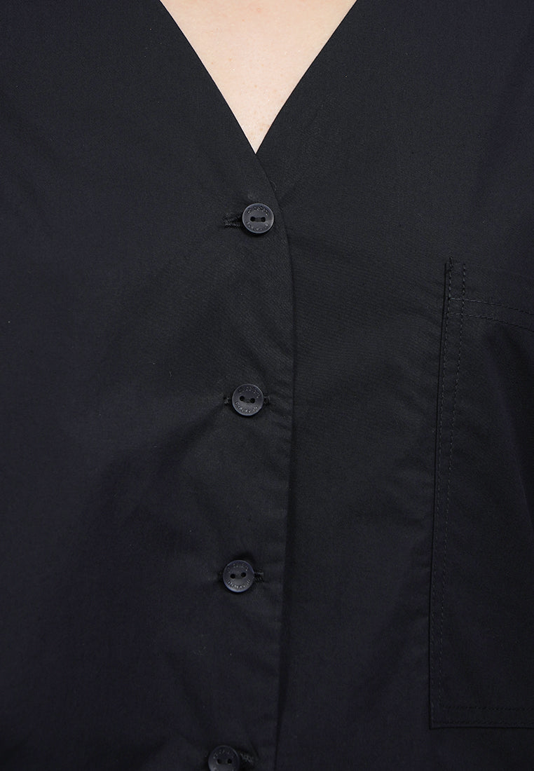 V-Neck 3/4 Sleeve Blouse