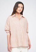 Long Sleeve Embroidered Blouse