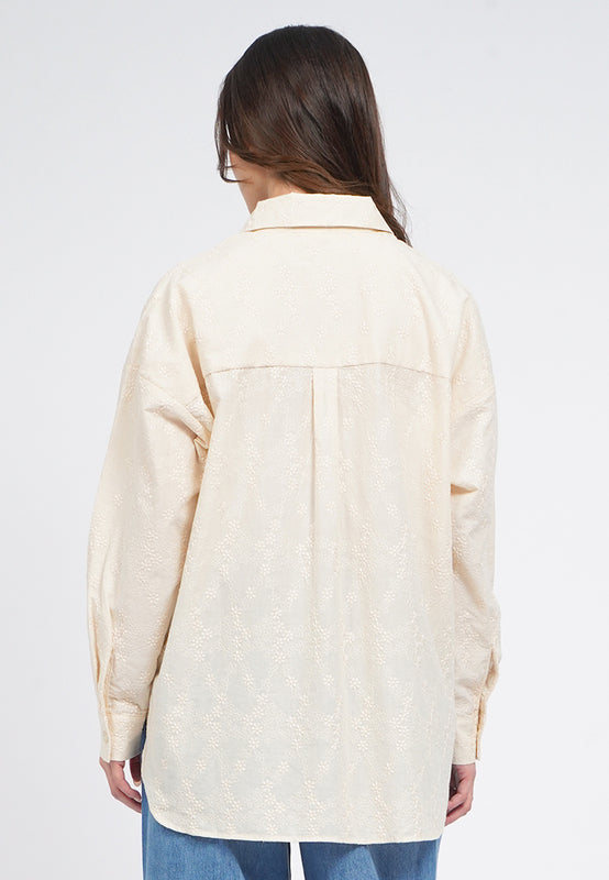 Long Sleeve Embroidered Blouse