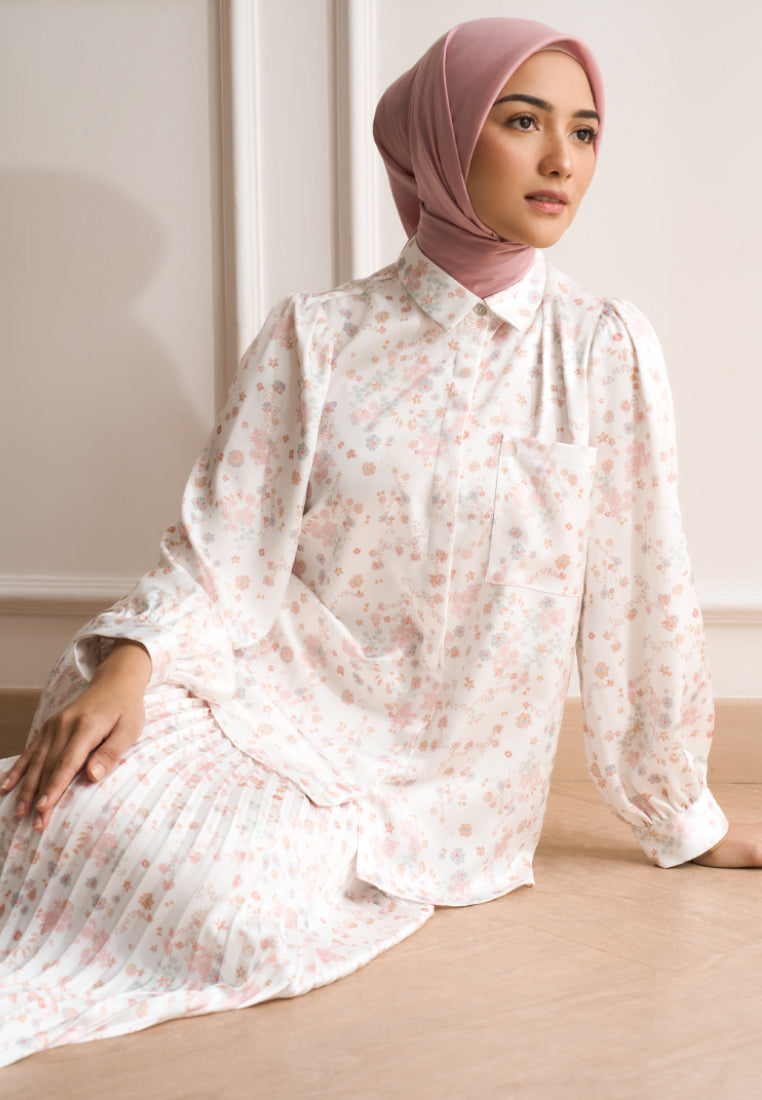 Oversized Pattern Long Sleeve Blouse Citra Kirana for et cetera