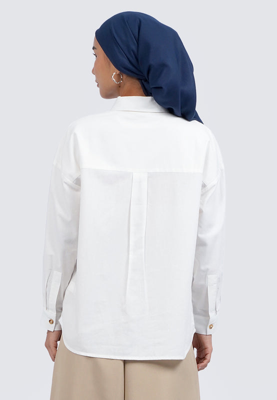 Oversized Long Sleeve Blouse