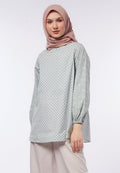 Printed Puff Sleeves Blouse