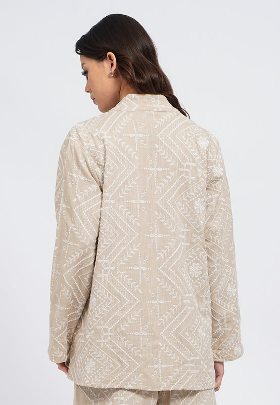 Embroidered Long Sleeve Tunic