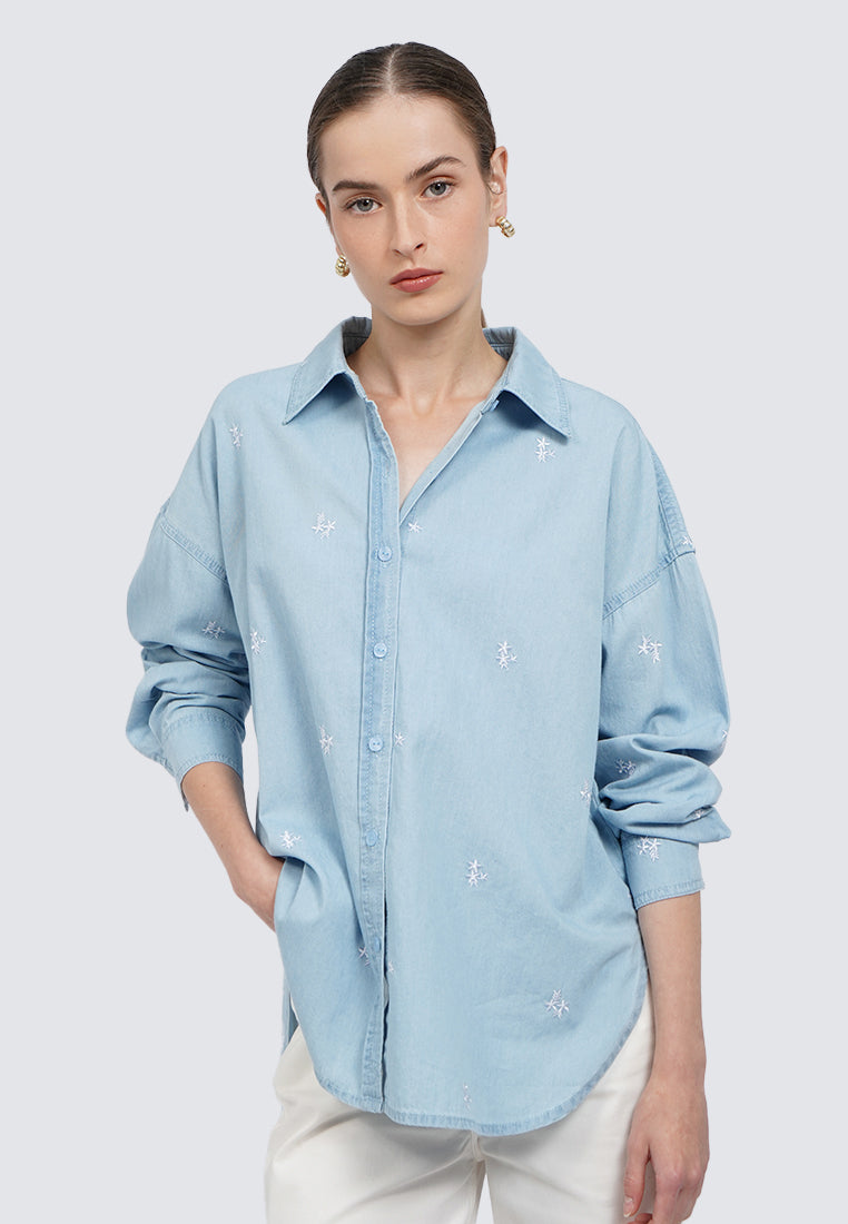 Long Sleeve Chambray Shirt