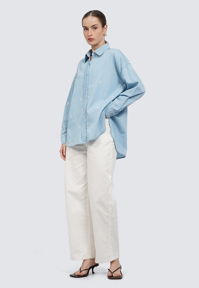Long Sleeve Chambray Shirt