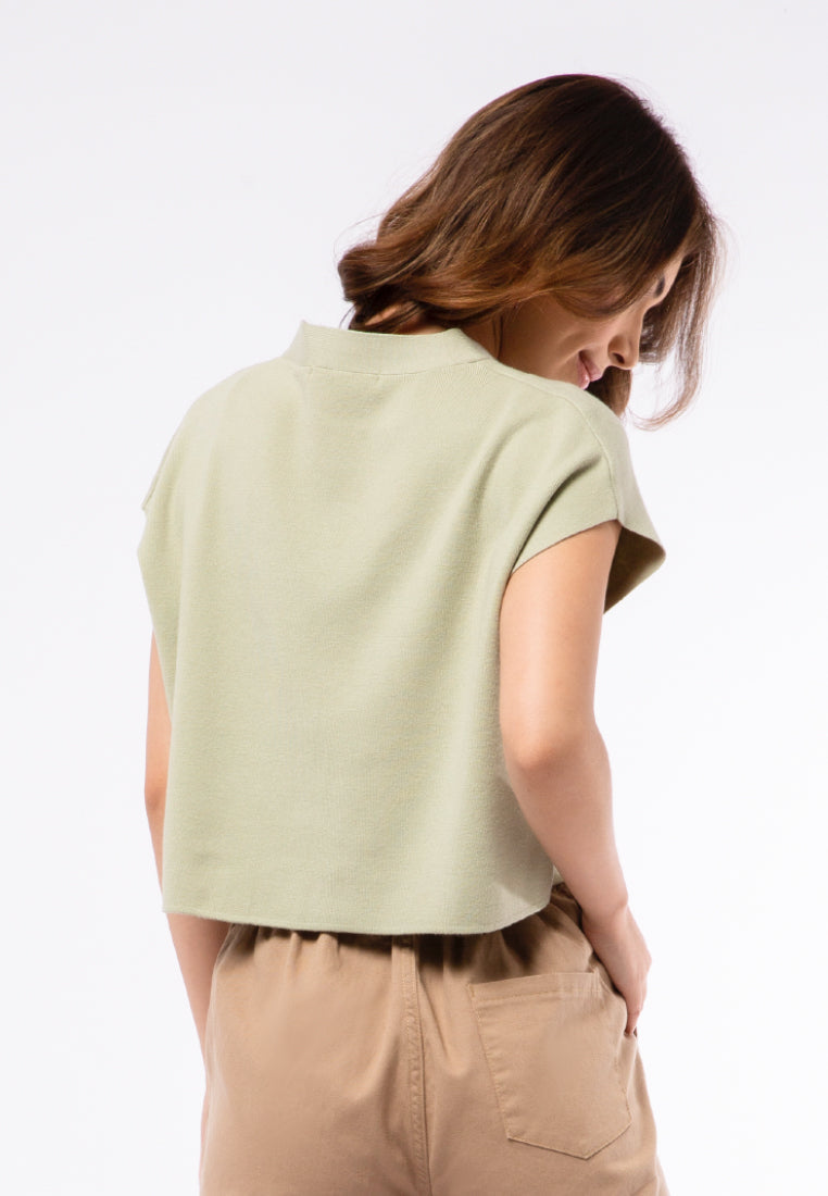 Short Sleeve Knit Top