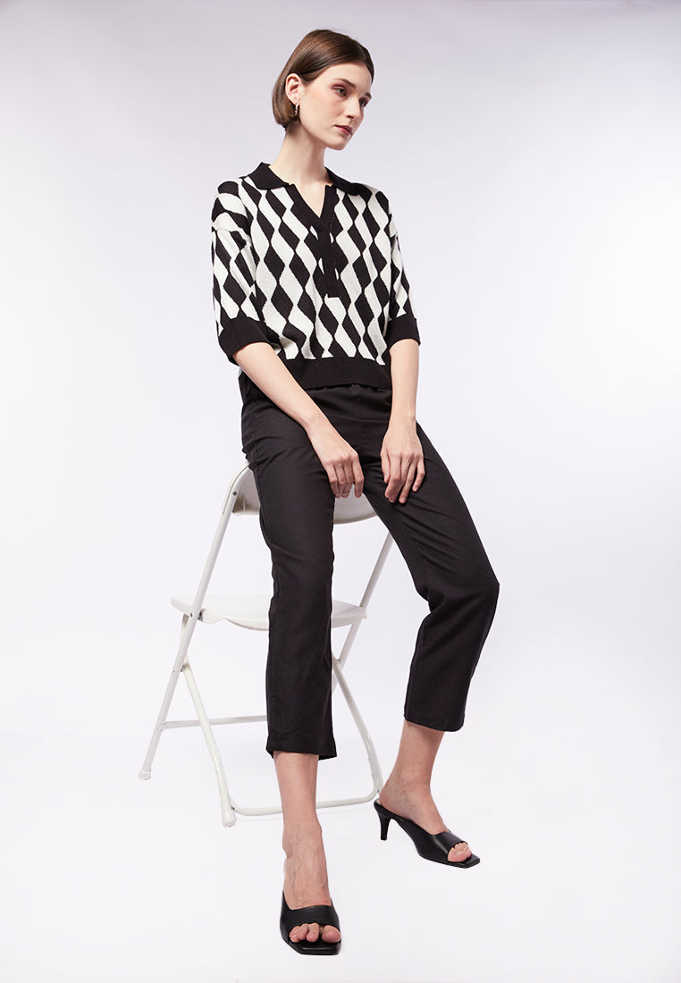 Short Sleeve Knit Top